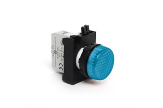 CP Serisi Plastik LED'li 12-30V AC/DC Mavi 22 mm Sinyal